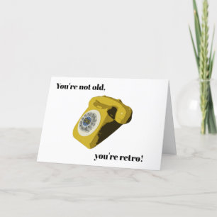Funny Retro 50e carte d'anniversaire
