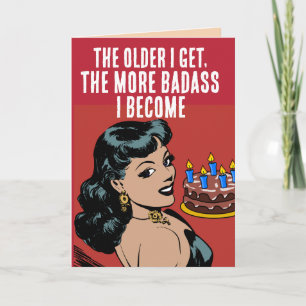 FUNNY RETRO FAMILIALE AMIE ANNIVERSAIRE CARTES DE