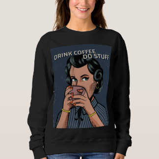 FUNNY RETRO FEMME MAISON FEMME T-SHIRTS DE CAFÉ