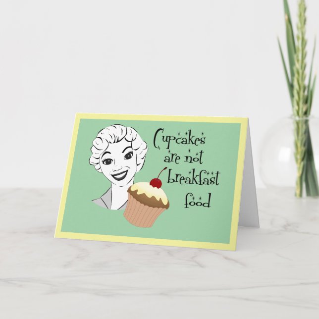 Funny Retro Maman dit carte de voeux (Devant)