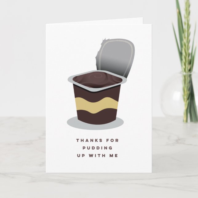 Funny Retro Pudding Teacher Greacher Carte de voeu (Devant)