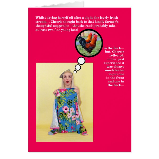 Funny Risqué Humour plaisanterie Carte Saint Valen (Devant)