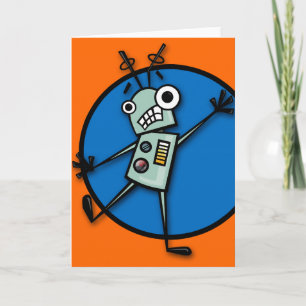 FUNNY ROBOT INTERROMPU CARTE DE SALUT