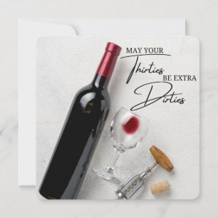 FUNNY ROMANTIC GREETING CARD POUR 30E ANNIVERSAIRE