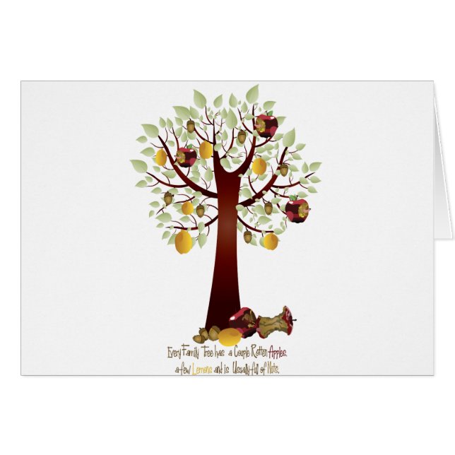 Funny Rotten Apple Family Tree (Devant horizontal)
