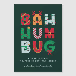 Funny Rubbish Bah Humbug Carte de vacances