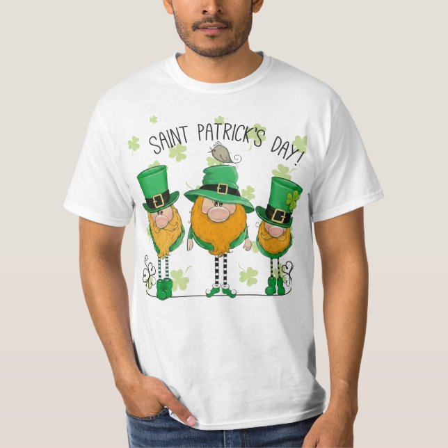 Funny Saint Patrick's Day T-Shirt Irish Shamrock (Devant)
