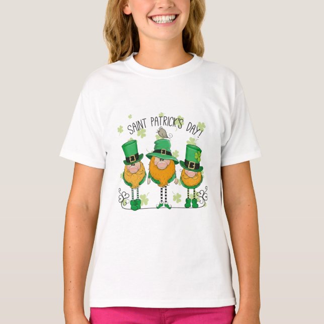 Funny Saint Patrick's Day T-Shirt Irish Shamrock (Devant)