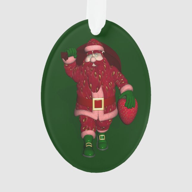 Funny Santa Claus Fraise Farmer (dos)
