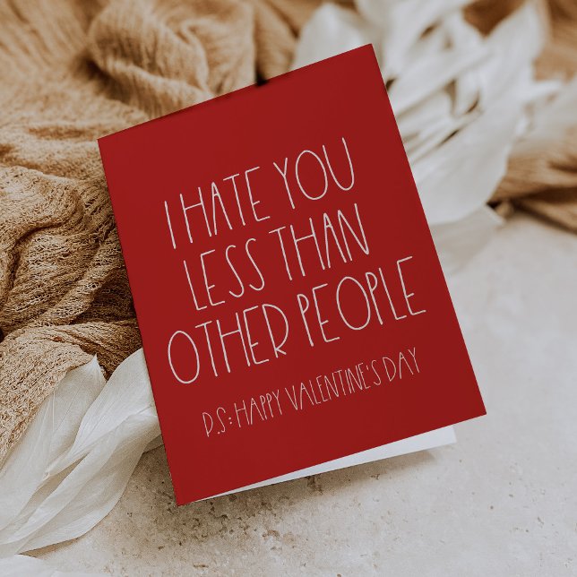 Funny sarcastique carte de la Saint Valentin (Créateur téléchargé)