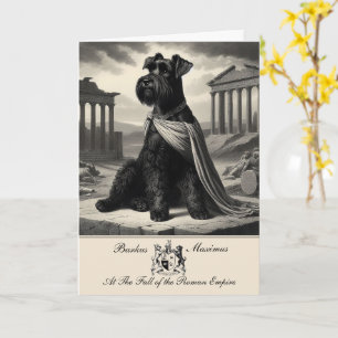 Funny Schnauzer Roman Empire Carte de voeux
