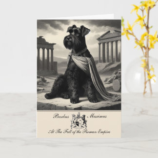 Funny Schnauzer Roman Empire Carte de voeux