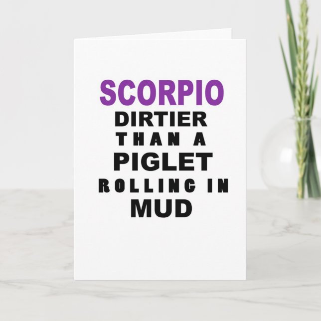 Funny Scorpio carte d'anniversaire (Devant)