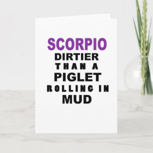 Funny Scorpio carte d'anniversaire