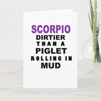 Funny Scorpio carte d'anniversaire