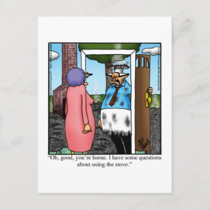 Funny "Se marier" Carte postale Humour