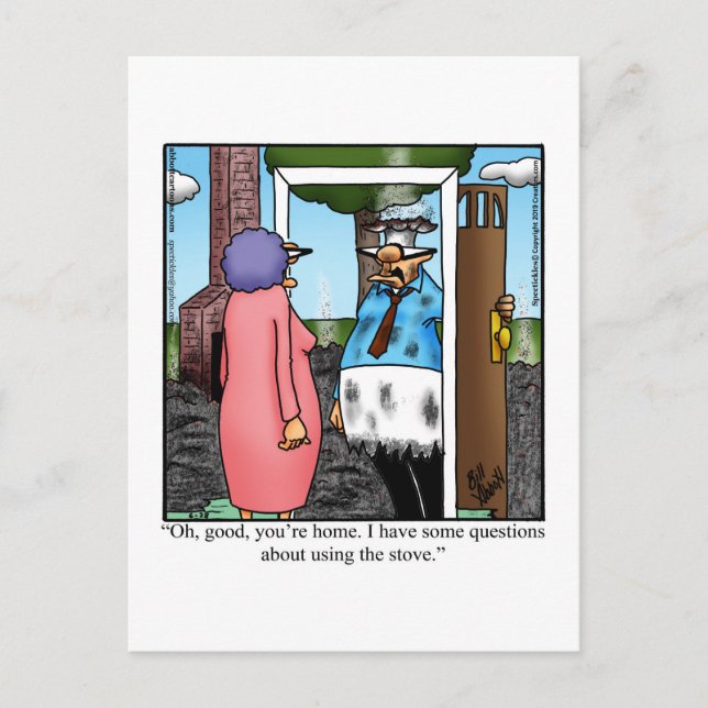 Funny "Se marier" Carte postale Humour (Devant)