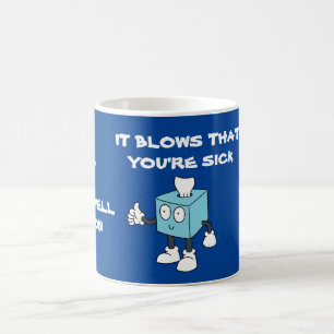 FUNNY SE METTRE BIENTÔT TISSUE BOX CAFÉ MUG