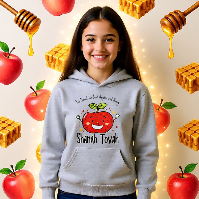 🍎 Funny Shanah Tovah avec texte personnalisé (🍎Funny Shanah Tovah with custom text Hoodie)