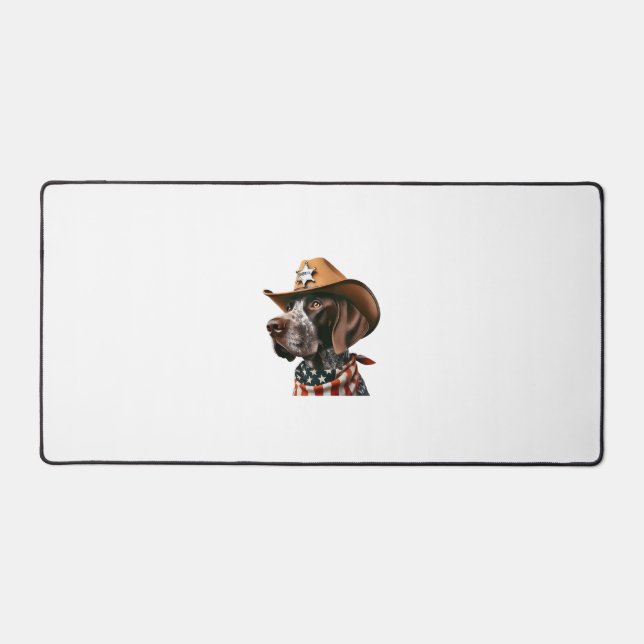 Funny Sheriff Chemise Chien Allemand Pointer Chien (Recto)