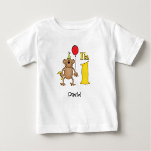 Funny Singe 1er Anniversaire T-shirt bébé