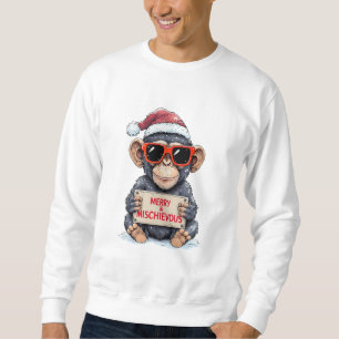 Funny Singe Sweatshirt de Noël