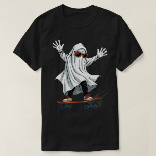 Funny Skateboard Ghost T-Shirt