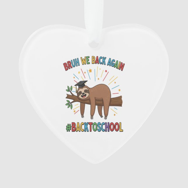 Funny Sloth Back to School (devant)