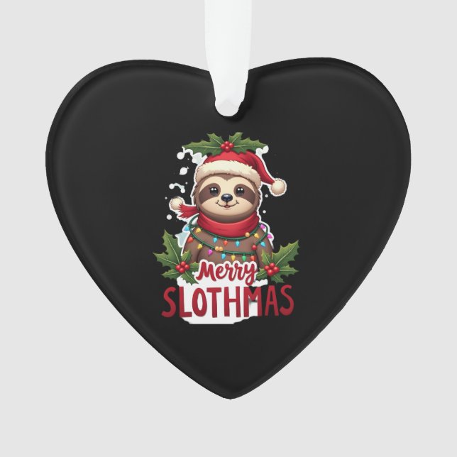 Funny Sloth Xmas Lights Merry Slothmas Sloth Chris (devant)