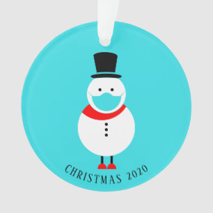 Funny Snowman dans le Masque Visage Noël Personnal