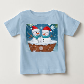 Funny Snowmen Toddler Tshirt