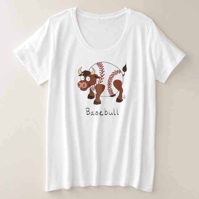 Funny Sports de baseball Enfants Caricature Animal (Design devant)