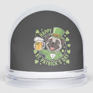 Funny St. Patrick�s Day Pug with Beer Mug