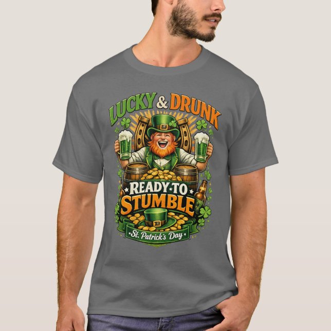 Funny St. Patrick’s Day Shenanigans T-Shirt (Devant)