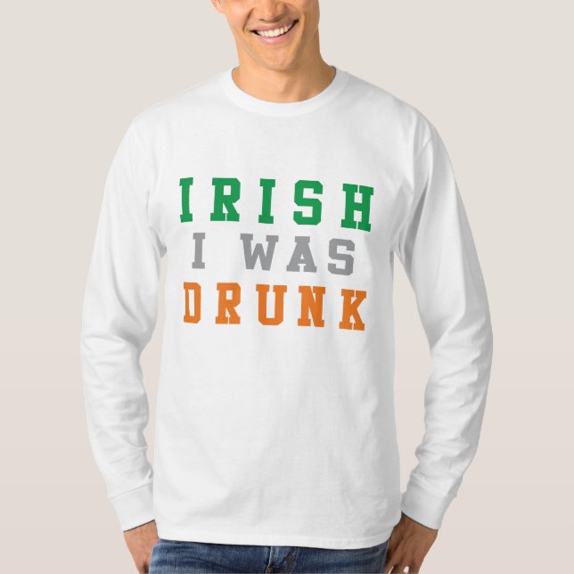 Funny St. Patrick's Day T-shirt irlandais (Devant)