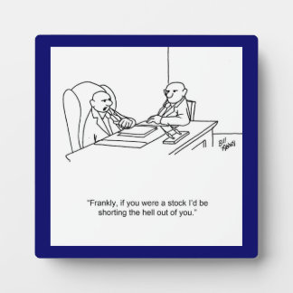 Funny Stockmarket Plaque