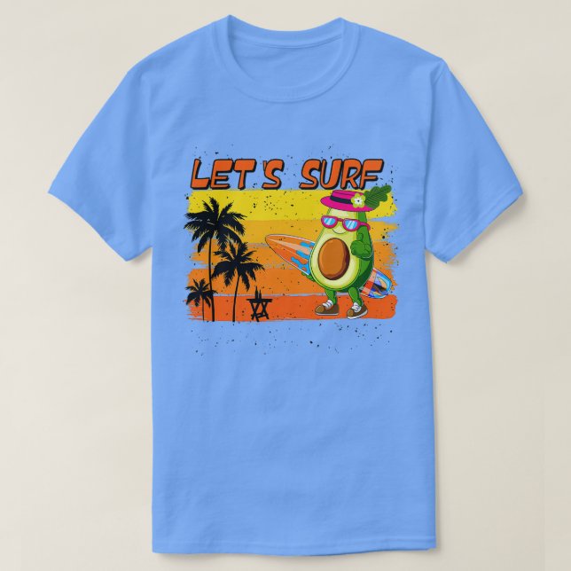 Funny Surf et Avocado Lover TShirt Classic TSh (Design devant)