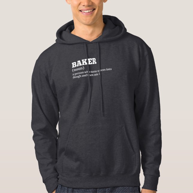 Funny Sweat - shirt à capuche de définition Baker (Devant)