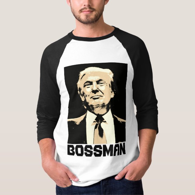 Funny T-shirts DONALD TRUMP BOSSMAN (Devant)