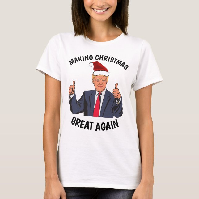 Funny T-shirts DONALD TRUMP CHRISTMAS (Devant)