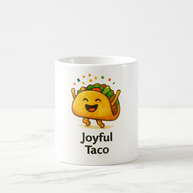 Funny Taco Coffee Mug | Cute Foodie Fiesta Gift (Centre)