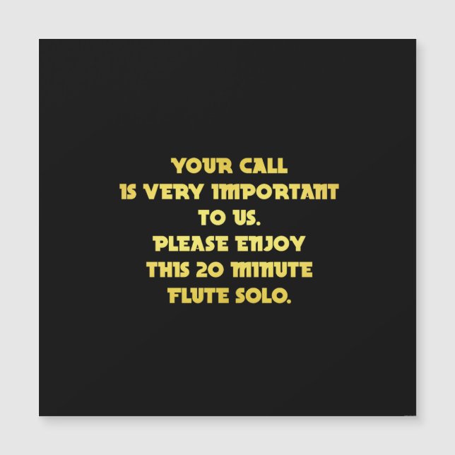 Funny Téléphone Service Clientèle Plaisanterie (Devant)