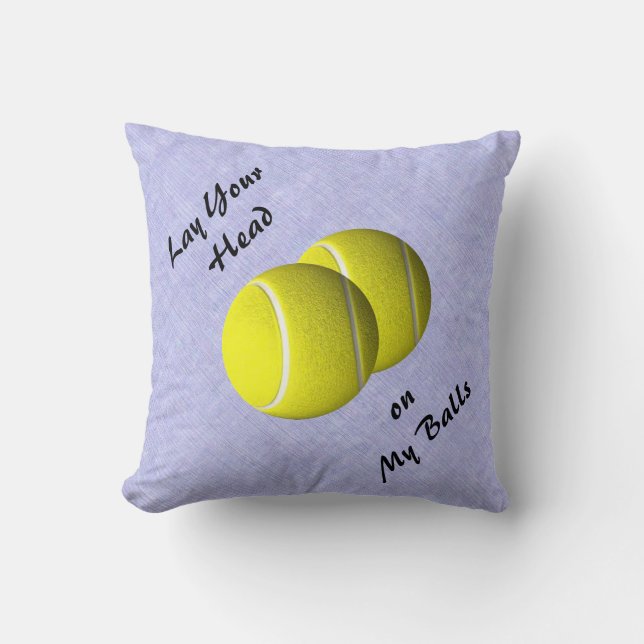 Funny Tennis Ball Sport Mojo Jeter Oreiller (Recto)