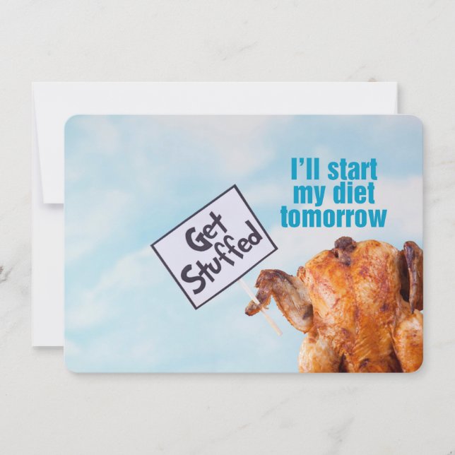 Funny Thanksgiving Day Invitation (Devant)