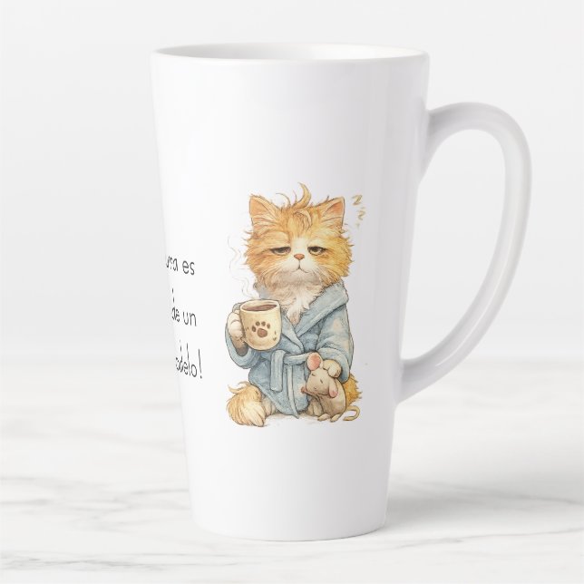 Funny Tired Orange Cat Coffee Mug Custom Name Quot (Droite)