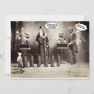 Funny Trump Biden 1910 Magic Act Carte d'anniversa