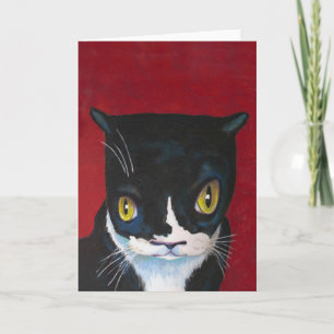 Funny Tuxedo Carte de chat