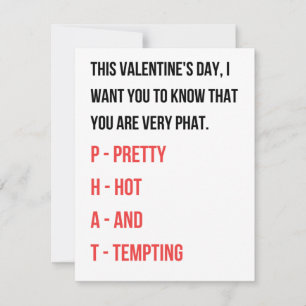 Funny Valentines carte de jour pour elle