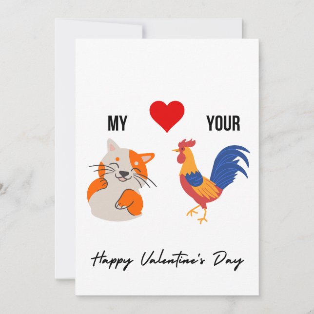 Funny Valentines Carte Jour Pour Lui (Devant)