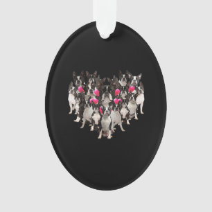 Funny Valentines Day Boston Terrier Heart Chift Ca